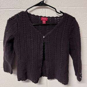 Valerie Stevens Women's Dark Brown Cardigan